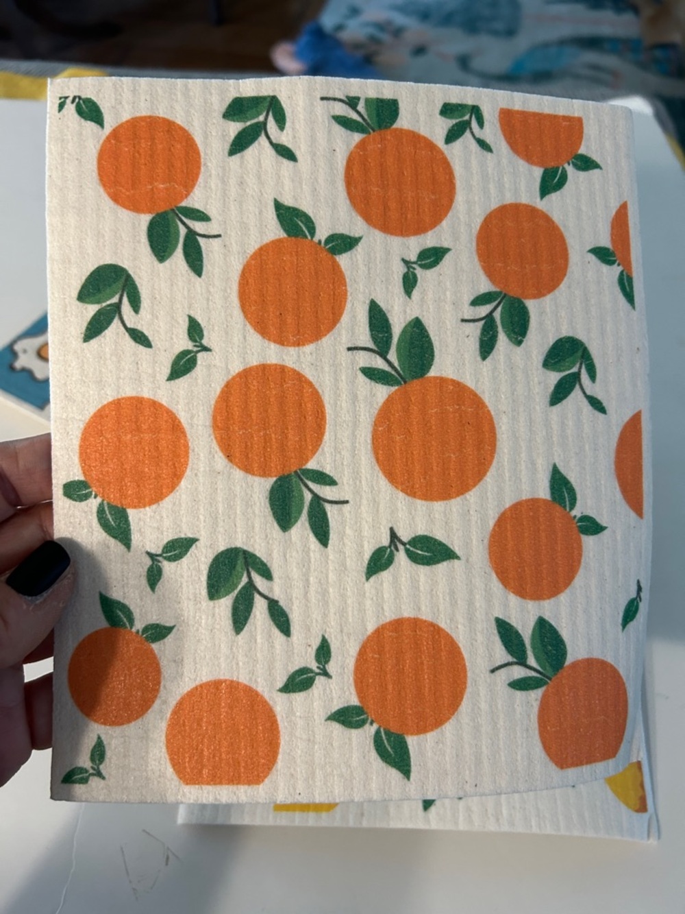 ❌LAST CALL❌ Swedish dishcloth collection NEW lemon, orange and egg patterns - Picture 3 of 6